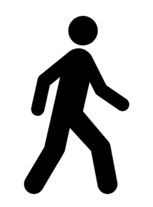 icon of person walking
